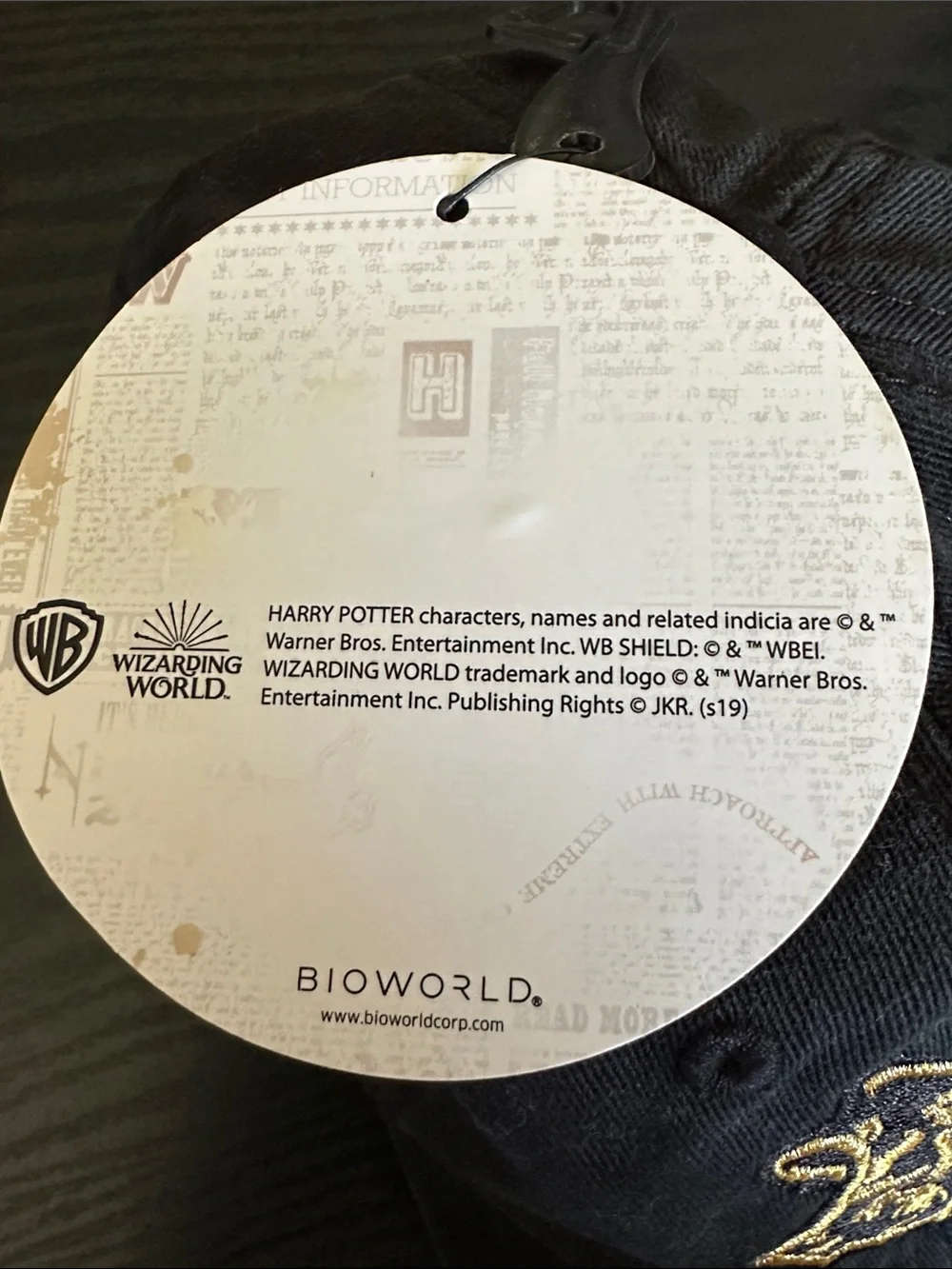 NWT Harry Potter Hogwarts Baseball Cap by Bioworld One Size